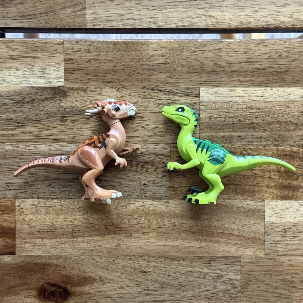 LEGO Jurassic World Stygimoloch Breakout -Dinosaur Escape Raptor FIGURES ONLY